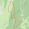 La Bourrière, La Croix Servagnet, La Cordelière GPS track, route, trail