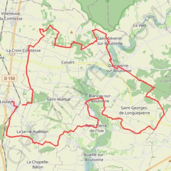 Loulay 45kms GPS track, route, trail