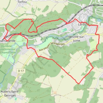 Chamarande GPS track, route, trail