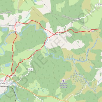 Le site Gallo-Romain des Cars - Pérols-sur-Vézère - Pays de Haute Corrèze GPS track, route, trail