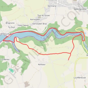 L'Estuaire du Dourduff GPS track, route, trail