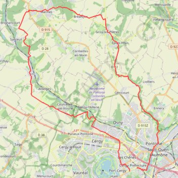 Cergy-Marine GPS track, route, trail