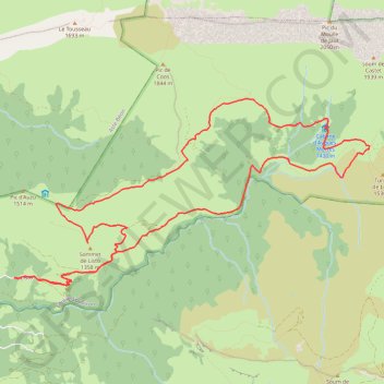Col de Louvie en boucle GPS track, route, trail