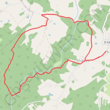 Châtres - Le Château de Larres GPS track, route, trail