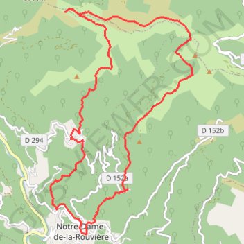 Notre-Dame-de-la-Rouvière GPS track, route, trail
