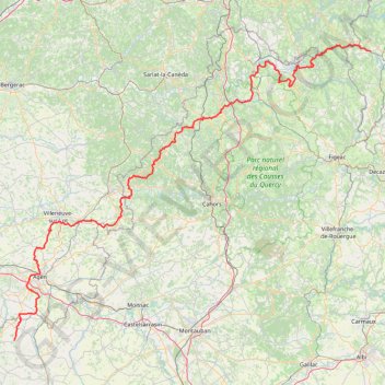 GR®652 Voie de Rocamadour (2021) GPS track, route, trail
