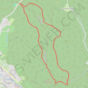 Guebwiller - Circuit du Dreibannstein GPS track, route, trail