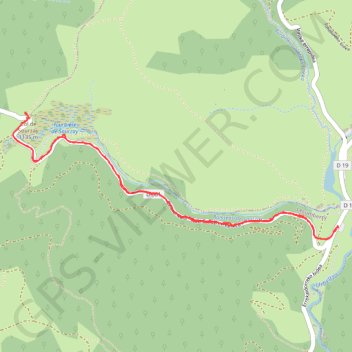 Col de Sourzay en raquettes GPS track, route, trail