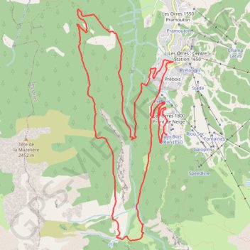 Les Orres GPS track, route, trail