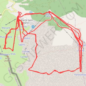Journée de ski à la Pierre saint Martin GPS track, route, trail