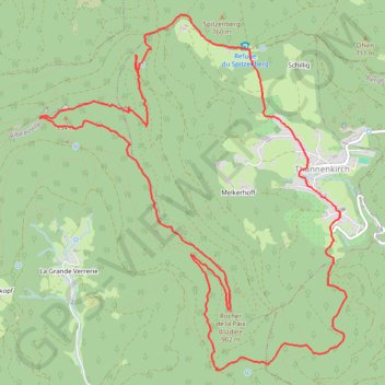 Taennchel par Thannenkirch GPS track, route, trail