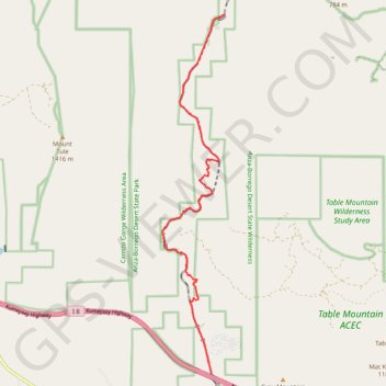 Goat Canyon Trestle GPS track, route, trail