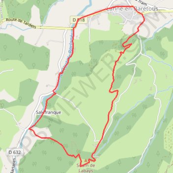 Chemin des pantières - Lanne-en-Barétous GPS track, route, trail