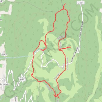 Sentier du Mont-Clergeon GPS track, route, trail