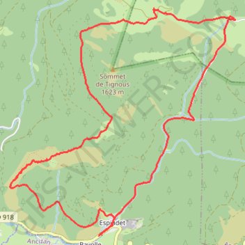 Tour du Sommet de Tignous GPS track, route, trail