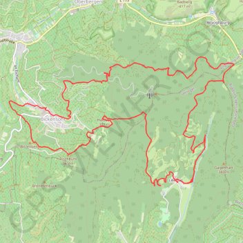 Liliental, Bickensohl, Lösshohlwege-Pfad GPS track, route, trail