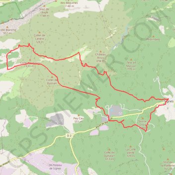 Signes-Riboux GPS track, route, trail