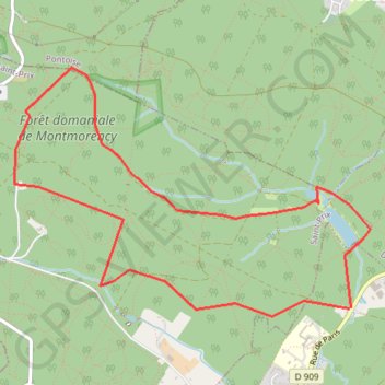Forêt de Montmorency - Château de la Chasse GPS track, route, trail