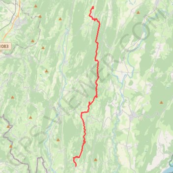Pimorin - Villeneuve-lès-Charnod GPS track, route, trail