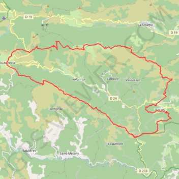 Tour du Tanargue GPS track, route, trail