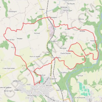 Rando de Plouisy GPS track, route, trail