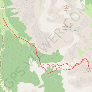 Turge de la Suffie - Le Laus GPS track, route, trail