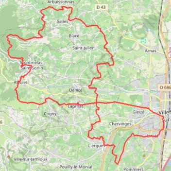 Rallye du beaujolais GPS track, route, trail