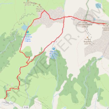 Le pic de Saint-Barthélemy et Soularac GPS track, route, trail