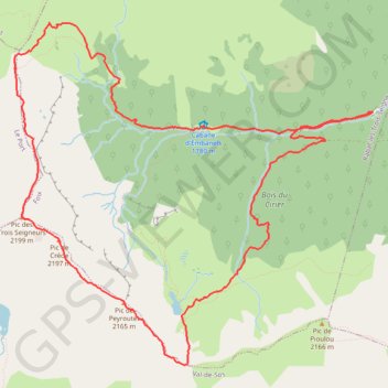 Boucle Pic des trois seigneurs GPS track, route, trail