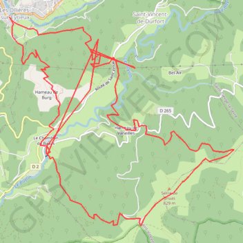 Rando Ardeche Les Ollières sur Eyrieux GPS track, route, trail