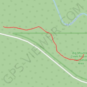 Big Mountain Creek GPS track, route, trail