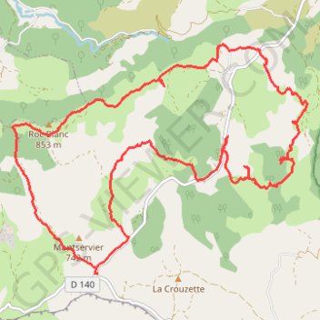 Plateau de Guilhaumard GPS track, route, trail