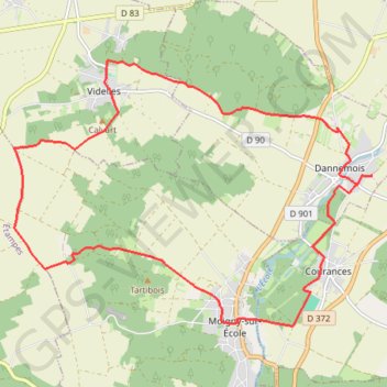 Dannemois - Videlles GPS track, route, trail