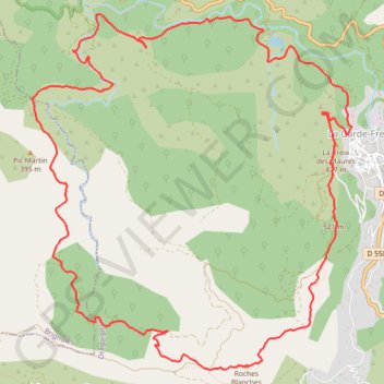 Tour La Garde Freinet-Fort Freinet-Roche Blanche-Les 9 riaux GPS track, route, trail