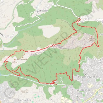 Sanary Running - Chateauvallon GPS track, route, trail