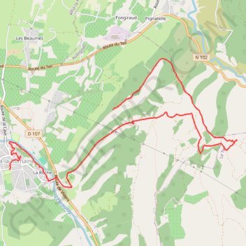 Le Serre de Montagut GPS track, route, trail