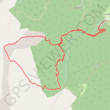 Tournette - le Bouton GPS track, route, trail