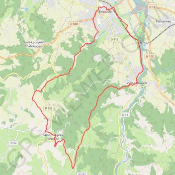 Brioude Saint-Just GPS track, route, trail