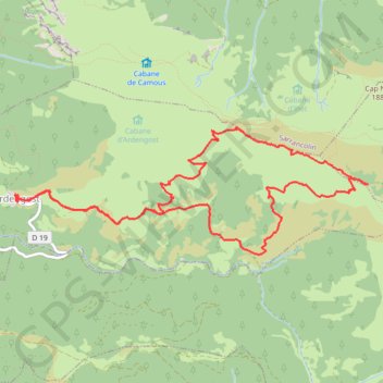 Col de Sonères depuis Ardengost GPS track, route, trail