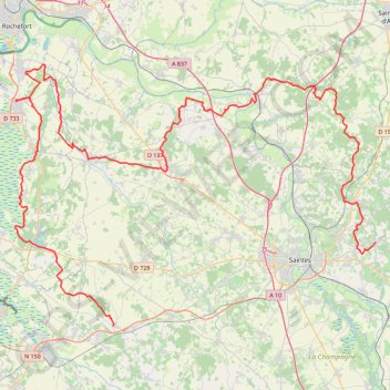 GR360 Randonnée de Fontcouverte à Saint-Romain-de-Benet (Charente-Maritime) GPS track, route, trail