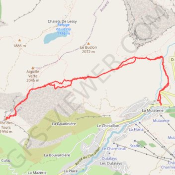 Roc des Tours GPS track, route, trail