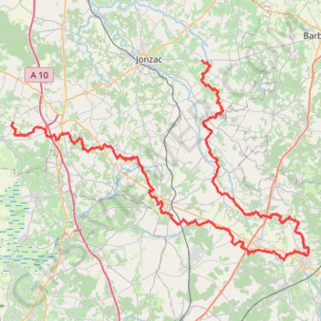 GR360 Randonnée de Saint-Georges-des-Agoûts à Meux (Charente-Maritime) GPS track, route, trail