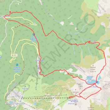 Croix de Chamrousse depuis les Seiglières GPS track, route, trail