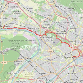 Argenteuil-Conflans GPS track, route, trail