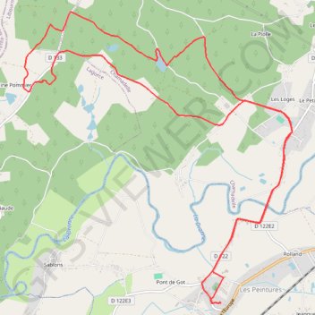 Bois de Chamadelle GPS track, route, trail
