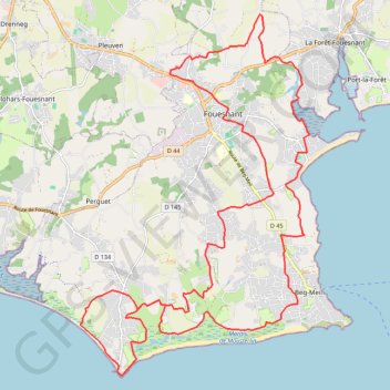 Tour de Fouesnant GPS track, route, trail