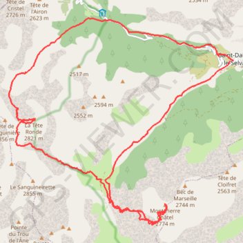 Tête Valloar et Mont Pierre Chatel GPS track, route, trail