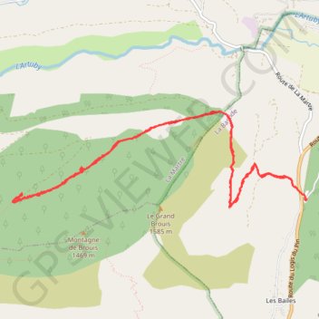 Le Grand Brouis - Les Crêtes GPS track, route, trail