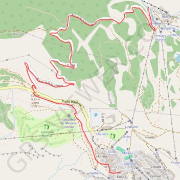 Le village des Lindarets GPS track, route, trail