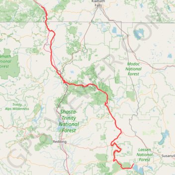 Ashland - Chester GPS track, route, trail